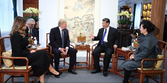 习近平同美国当选总统特朗普通电话