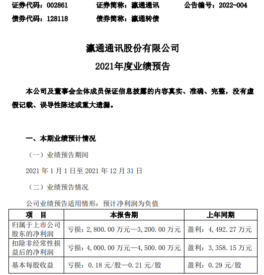 持续加大战略投入 瀛通通讯2025年业绩预亏
